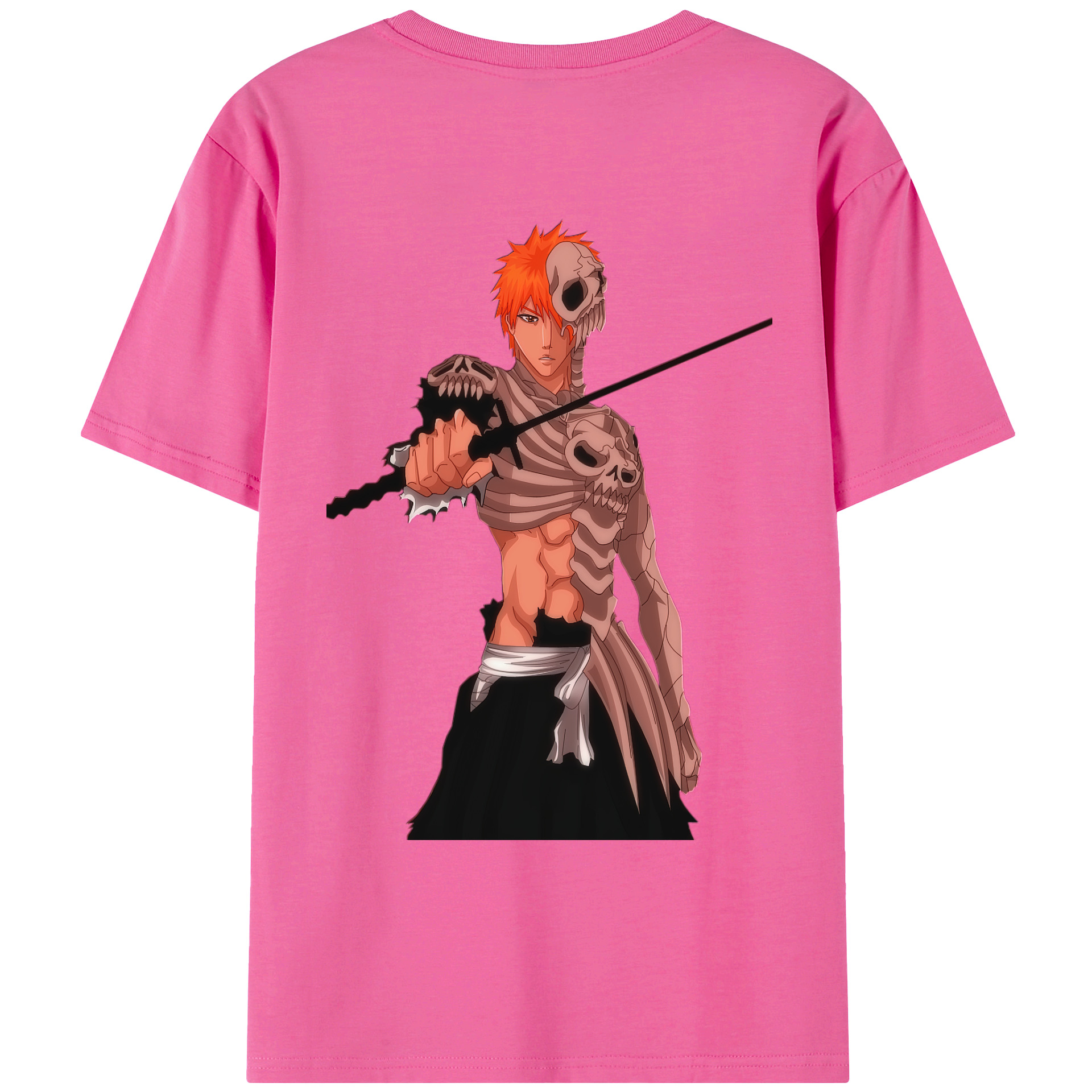 （画像用） ブリーチ 黒崎一護（くろさき いちご）BLEACH Kurosaki Ichigo レディース半袖Tシャツ(バックプリント)